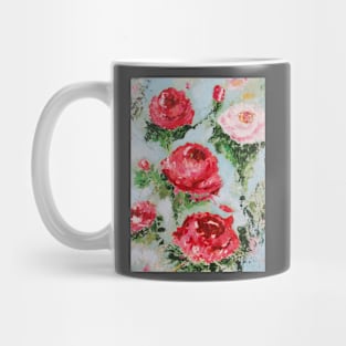 Red and White Roses Mug